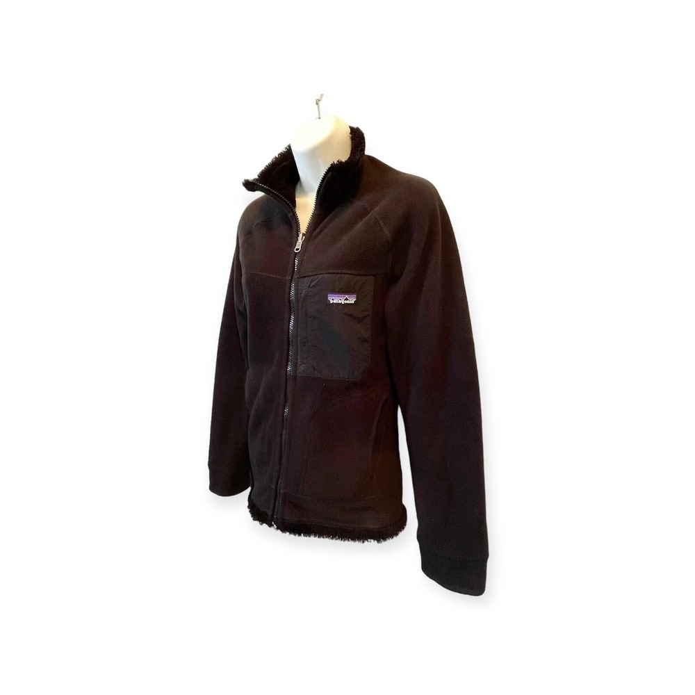 Patagonia Synchilla Windzone Reversible Fleece Jacket Womens XS Black - Picture 7 of 9